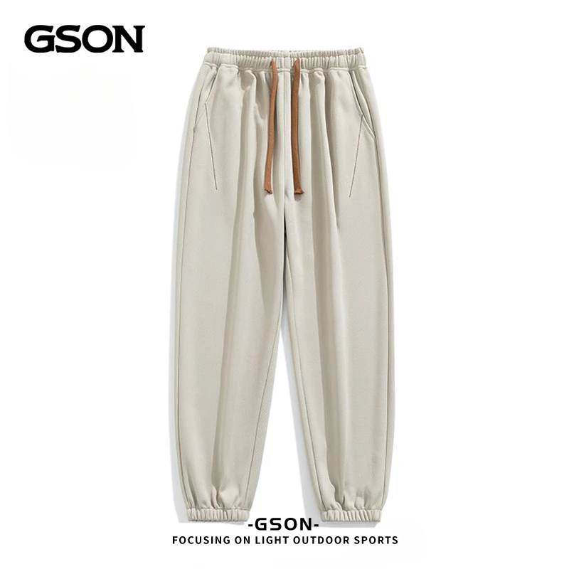 GSON秋季运动卫裤松男士宽松束脚裤大码百搭休闲时尚百搭休闲裤子
