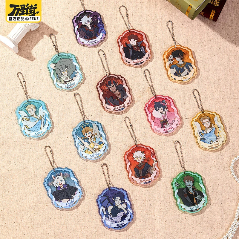 非人哉【万圣街八周年系列】闪粉亚克力挂件原创卡通挂饰盲盒