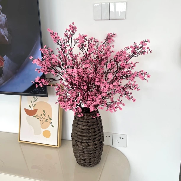 满天星仿真花假花室内装饰花艺婚庆手捧插花束塑料花客厅摆件干花