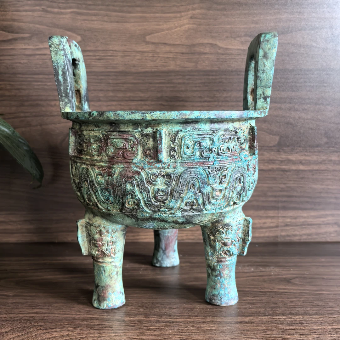 【克鼎】又称膳夫克鼎仿制西周中期的青铜器工艺品摆件