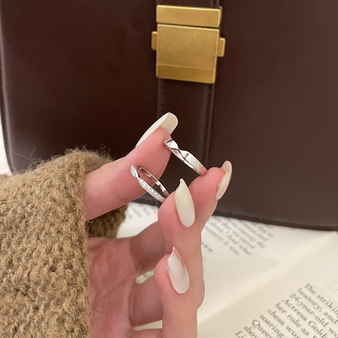 925银戒指 6387纯银情侣对戒