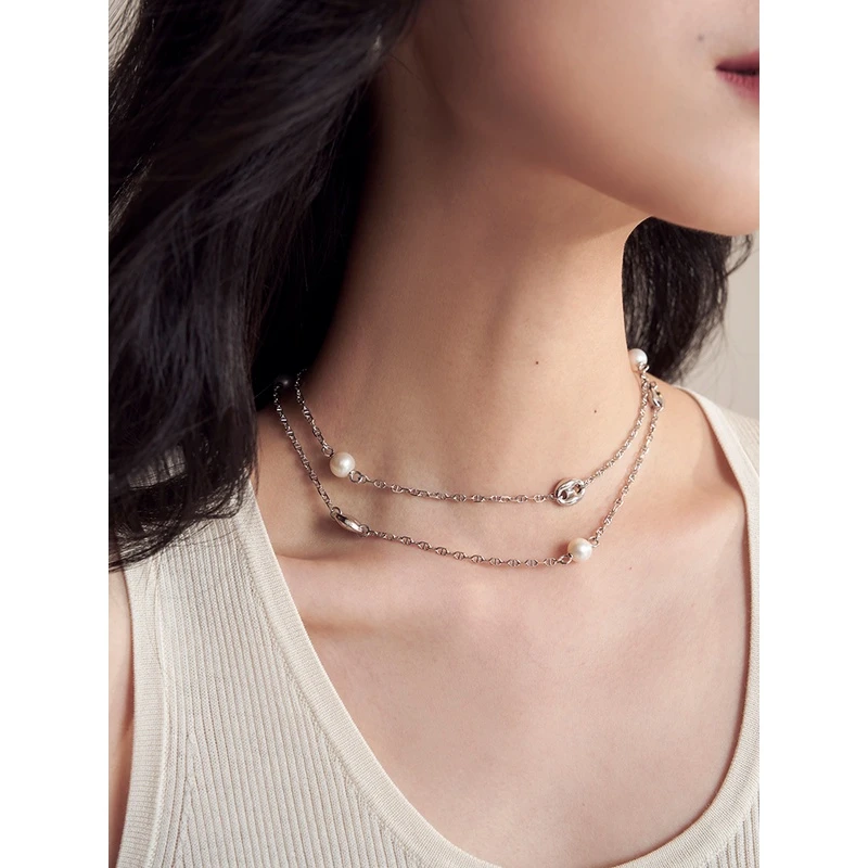 链子925银 译依YIYI 法式经典 insH家猪鼻子系列 项链BDSPS009