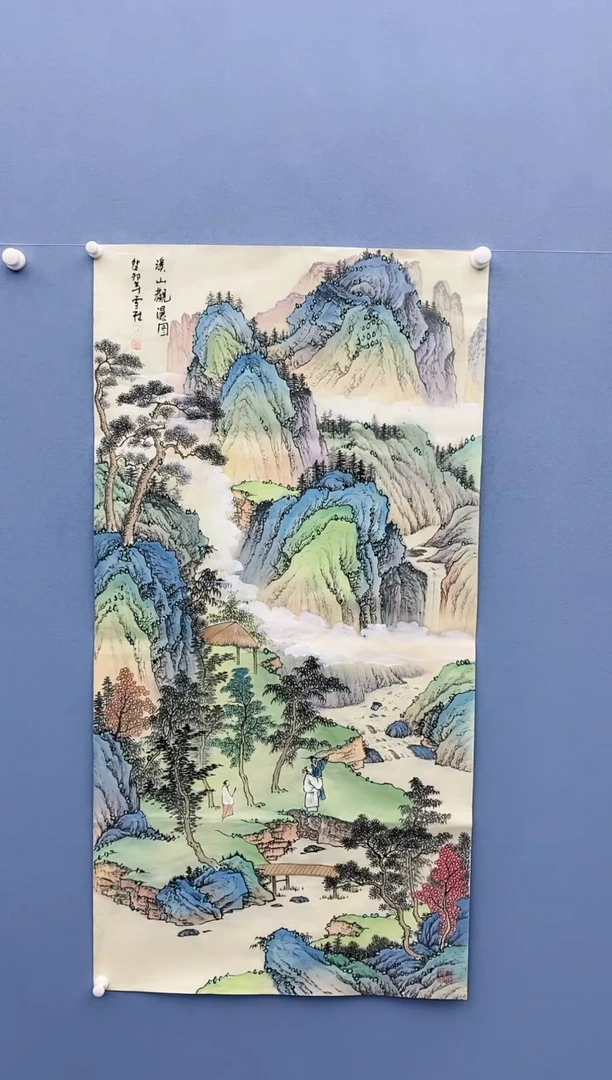 【闪购商品】绘画雪林现场创作/四尺山水/无框/X32