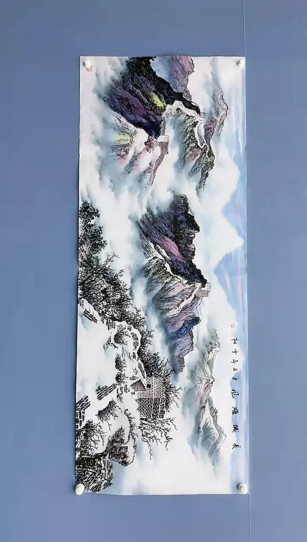 【闪购商品】绘画雪林/小六尺长城/无框/X30