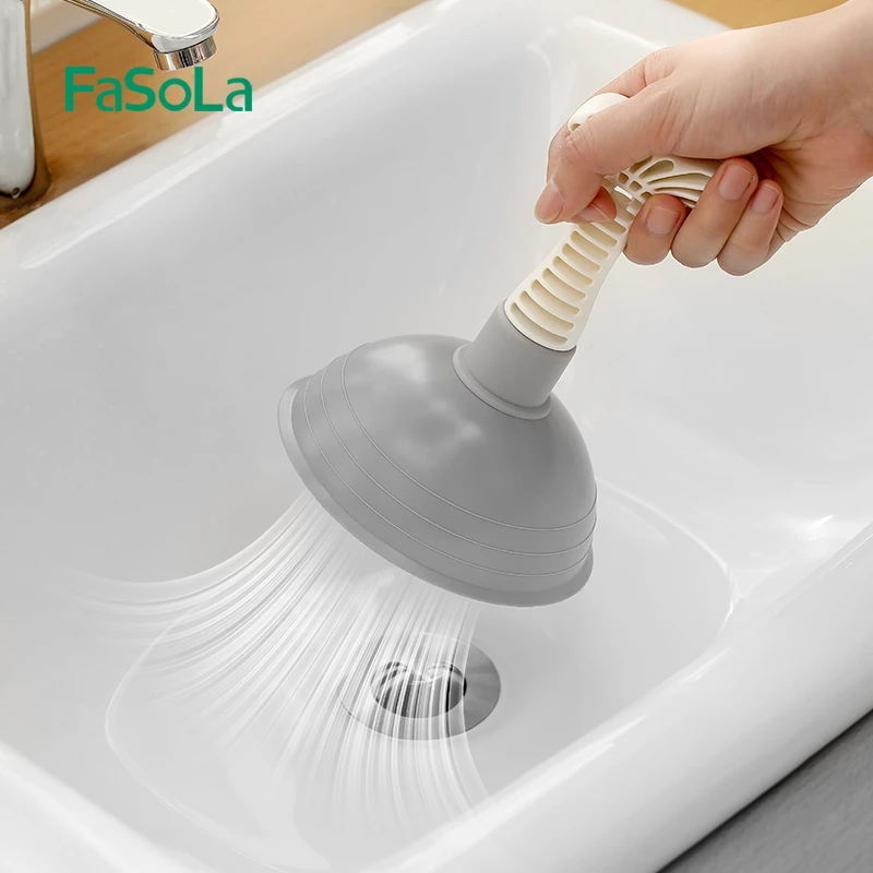 FaSoLa厨房下水道疏通神器皮搋子水槽池管道疏通器吸水槽疏通器