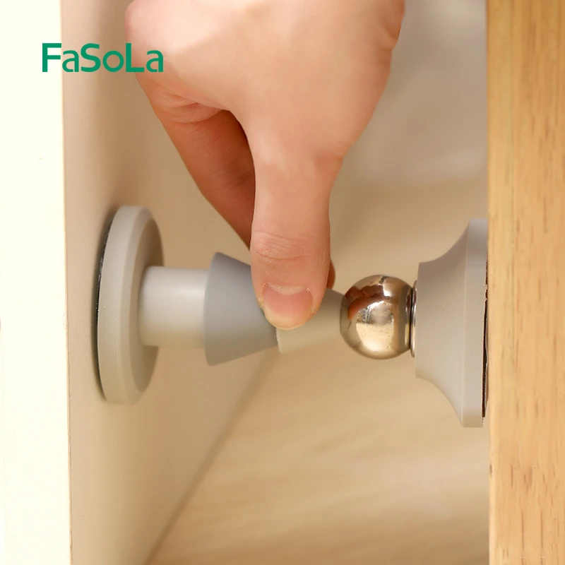 FaSoLa门吸免打孔新款防撞硅胶卫生间固定门档器家用强磁静音地吸