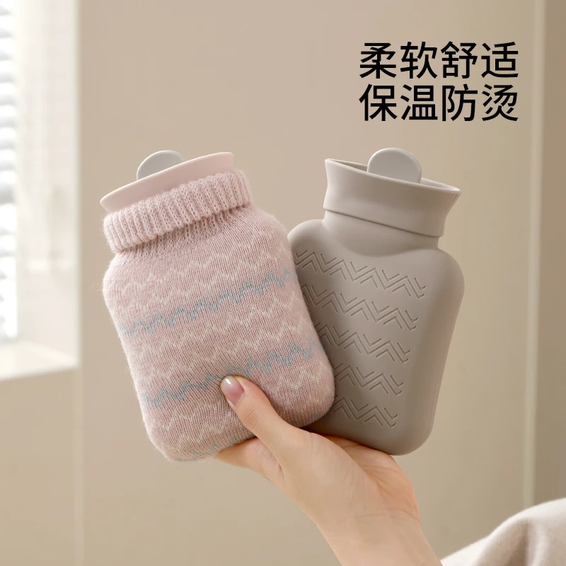 FaSoLa硅胶热水袋暖肚子防爆暖水袋暖手宝可爱暖宝宝天冷保暖神器