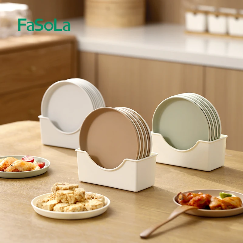 FaSoLa吐骨碟餐盘家用餐桌吐骨盘装水果零食盘干果盘塑料盘垃圾盘