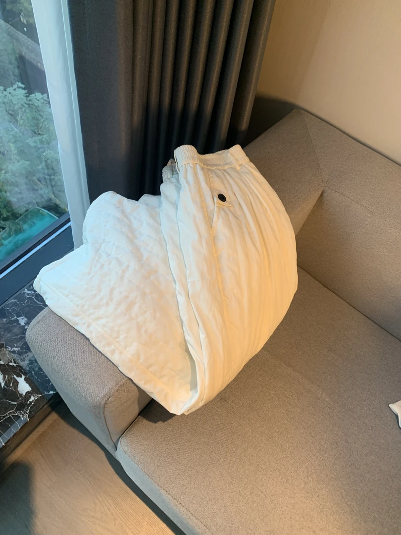 J1710  【踩死她】秋冬简约高腰加绒百搭休闲直筒长裤