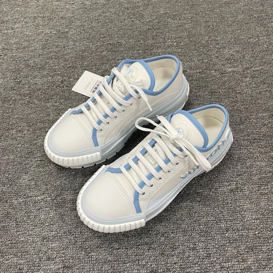 LOUIS VUITTON/路易威登 （有盒）Squad时尚圆头厚底鞋 35.5码/4372