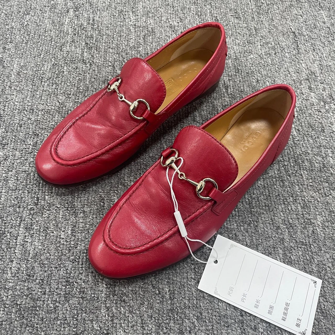 GUCCI/古驰 Brixton马衔搭扣休闲单鞋 35.5码/4402