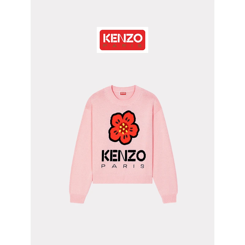 KENZO新品女士BOKE花朵休闲时尚套头针织衫