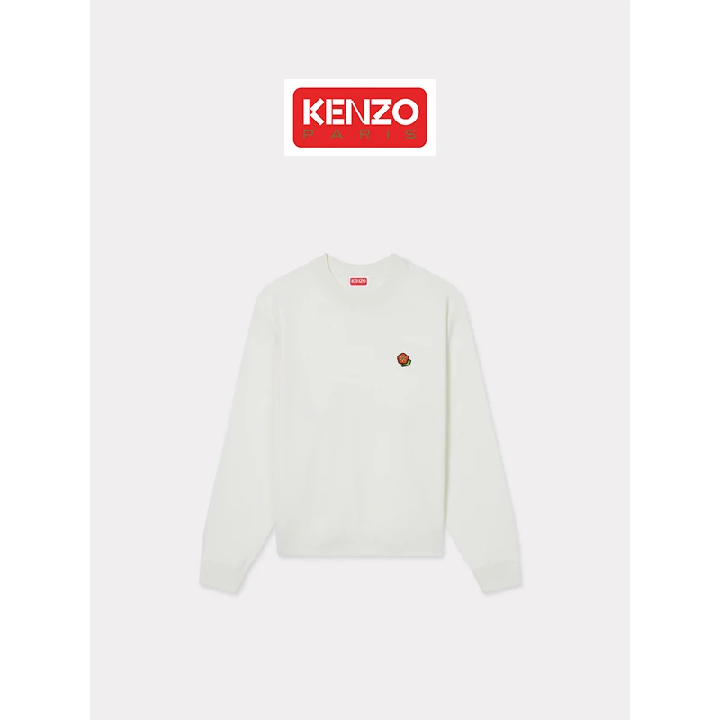 KENZO 25春夏新品POP BOKE波普海棠花女士经典毛衣