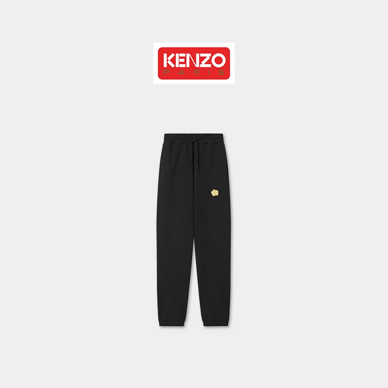 【折扣甄选】KENZO 25春夏新品 女士BOKE海棠花图案 纯色经典长裤