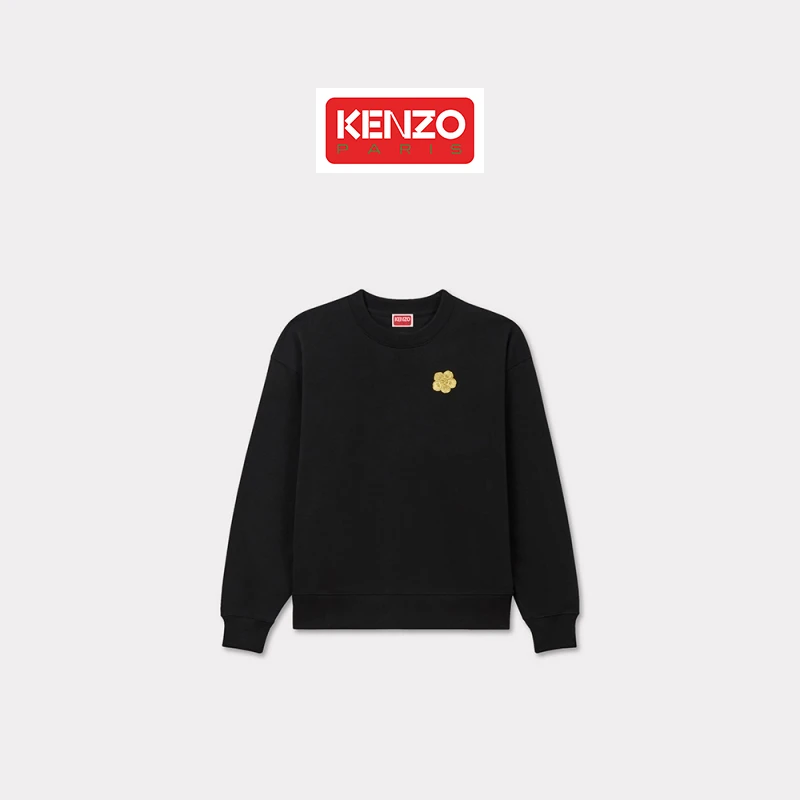 【折扣甄选】KENZO 25春夏新品 女士BOKE海棠花图案 圆领套头卫衣