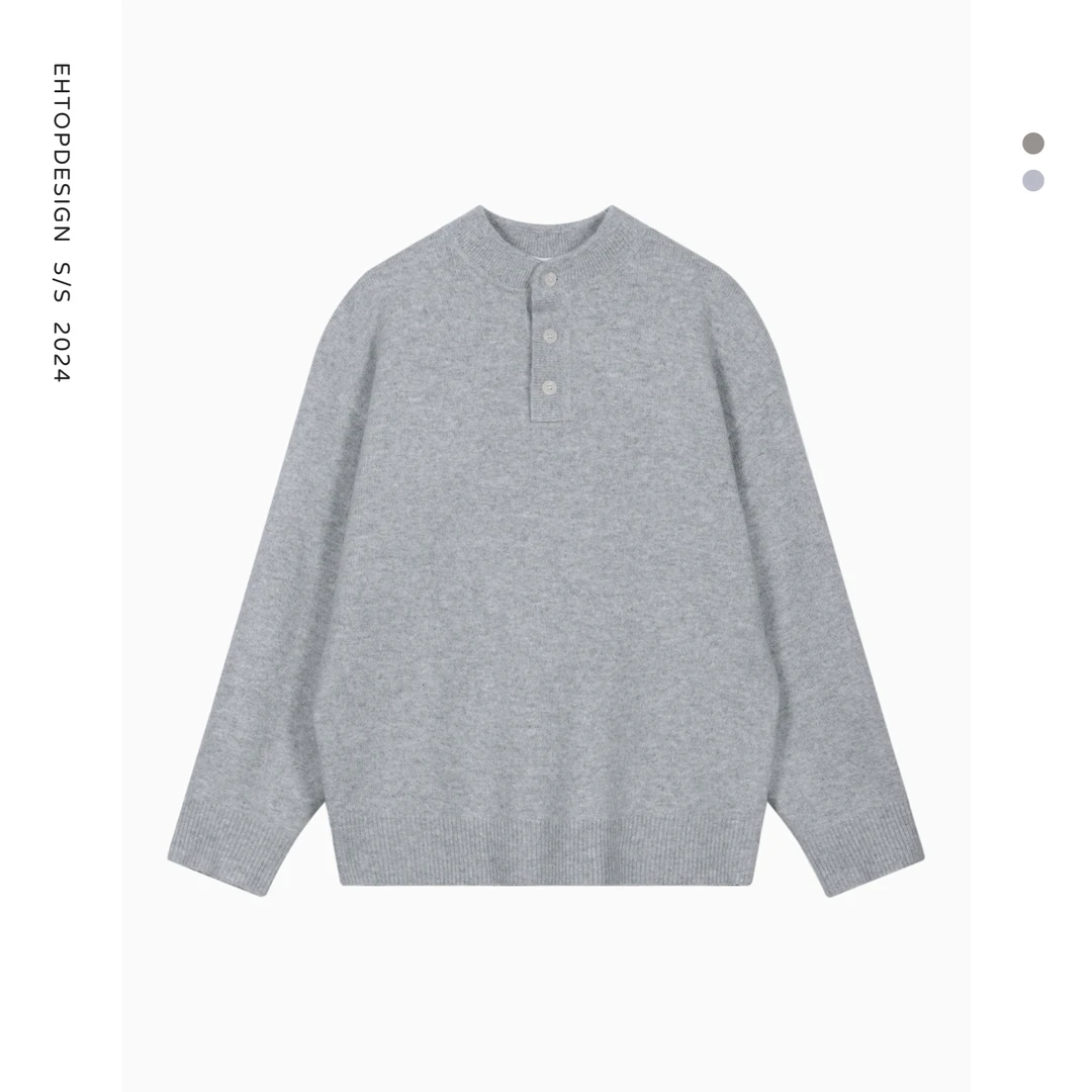 冬季男女款半高领潮流净版日常穿搭休闲百搭版舒适打底毛衣918