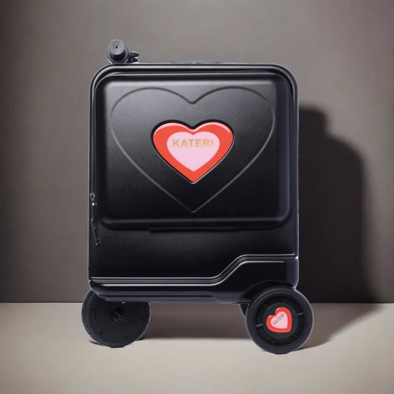 智能电动行李箱骑行代步车登机拉杆箱儿童可坐大人可骑遥控旅行箱