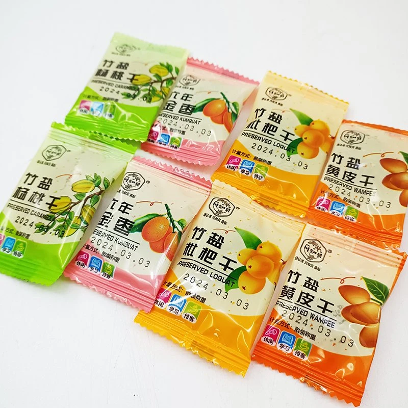 川知贝竹盐黄皮干枇杷干杨桃金枣果干网红蜜饯果脯休闲零食品散装