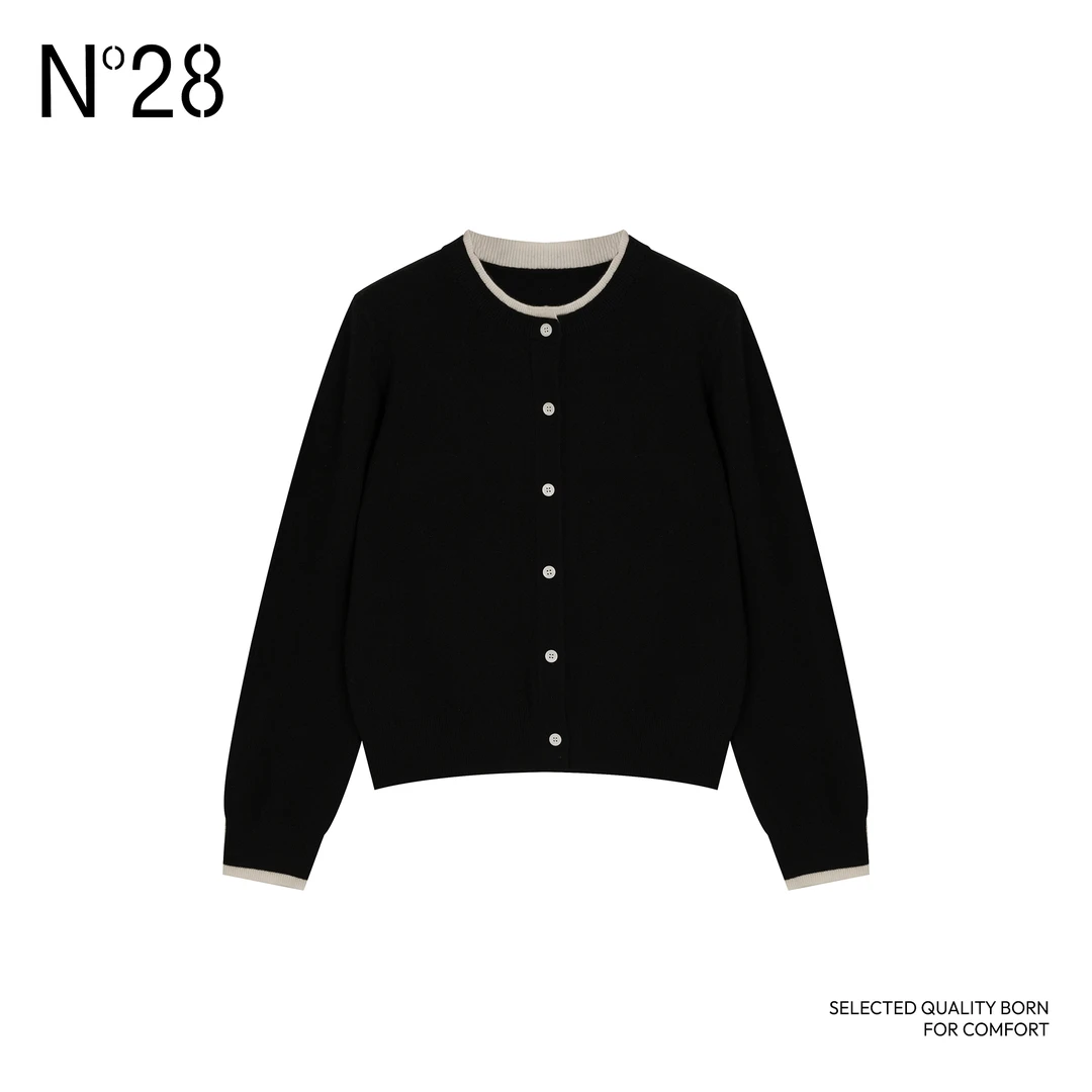 【小小莎】N°28 2024早秋新时尚气质圆领女装毛针织衫9A33M245