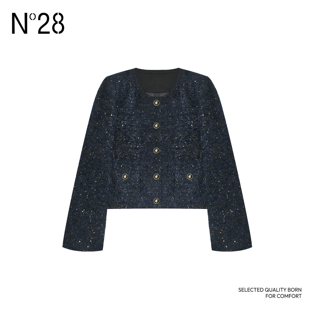 N°28早秋短外套2024新款气质时尚短款轻奢女装百搭设计师小香风