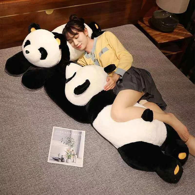 抱枕女生睡觉大熊猫玩偶抱睡夹腿公仔布娃娃可爱软抱抱熊毛绒玩具