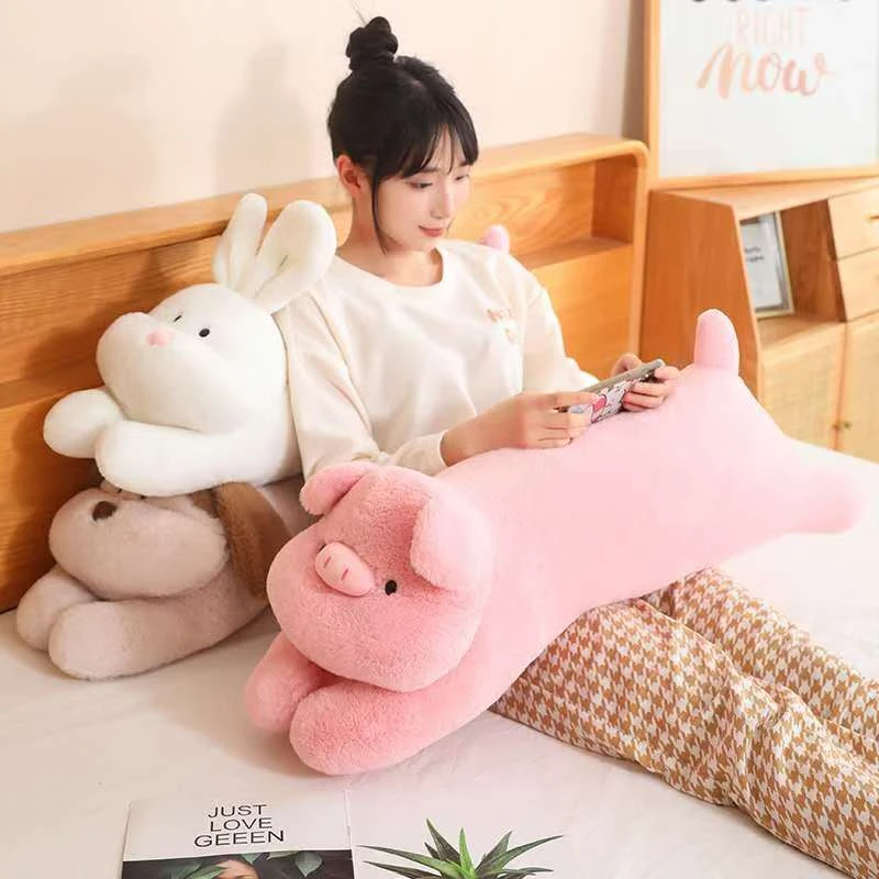 动物长条抱枕可爱毛绒公仔娃娃玩具枕头床上睡觉女生夹腿抱枕套装