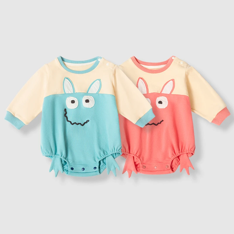 秋款儿童婴儿幼儿幼童宝宝纯棉长袖休闲百搭连包屁衣2457