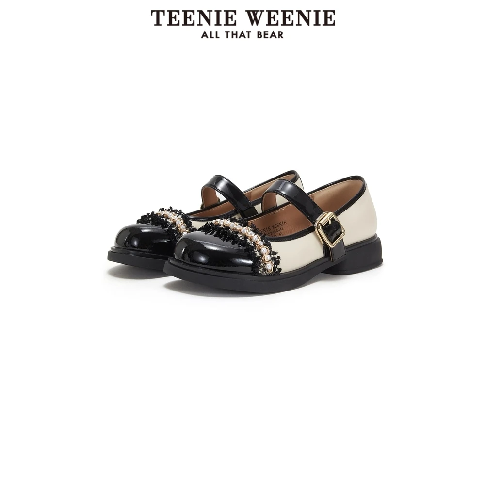 TeenieWeenie新款学院风玛丽珍小香风元素装饰单鞋TTAP24S404A
