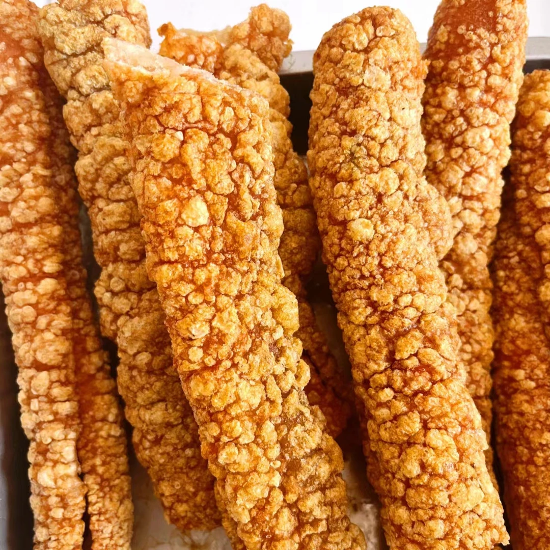 广西土猪肉皮扣肉皮农村新鲜制作现炸现发配送2斤3斤包邮