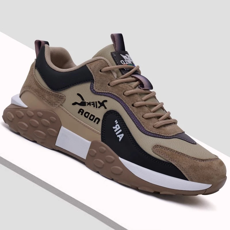 男鞋春季2025年新款男士运动鞋高档透气防臭运动厚底休闲鞋子男潮