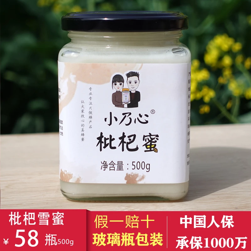 小乃心 高山枇杷雪蜜 纯正天然农家蜂蜜 500克/福袋