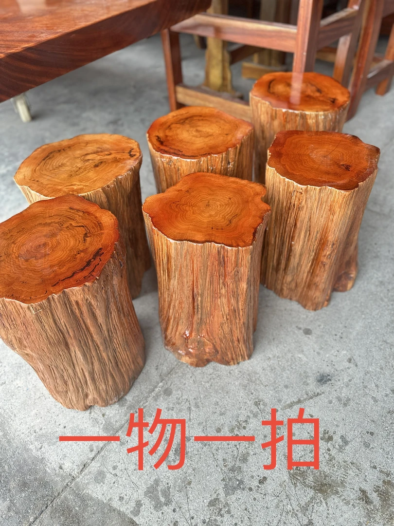 实木凳子小桌子自然随形原木风花架底座换鞋凳沙发边凳