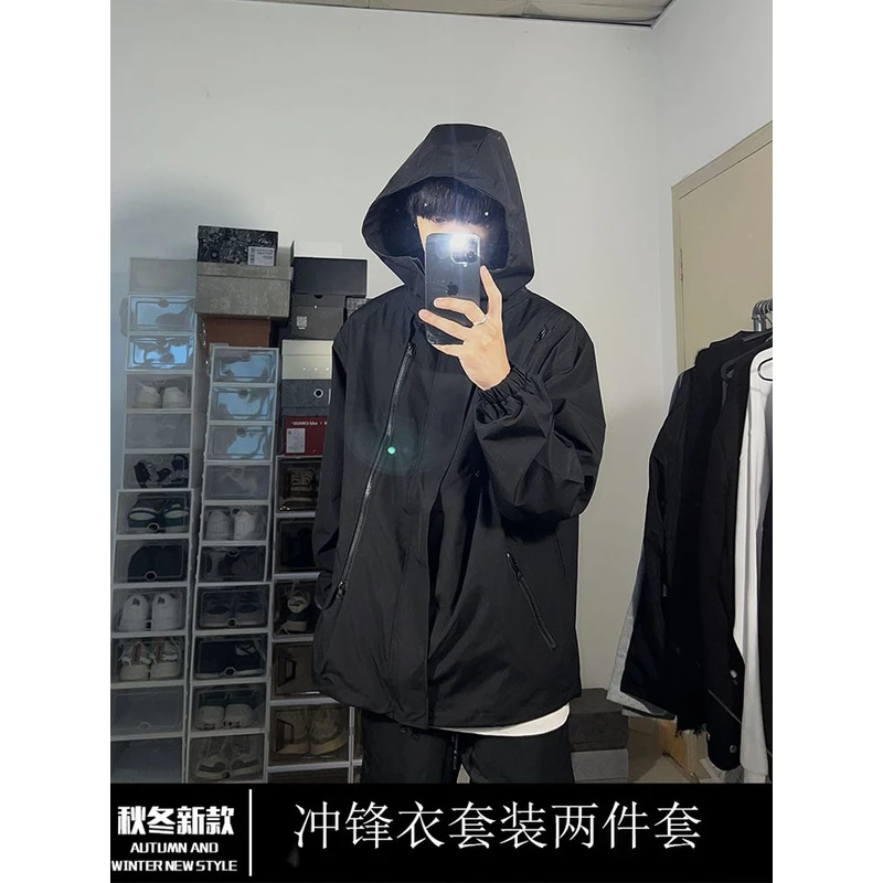 黑武士vfc冲锋衣套装男秋季vintage美式工装外套防水一套登山夹克