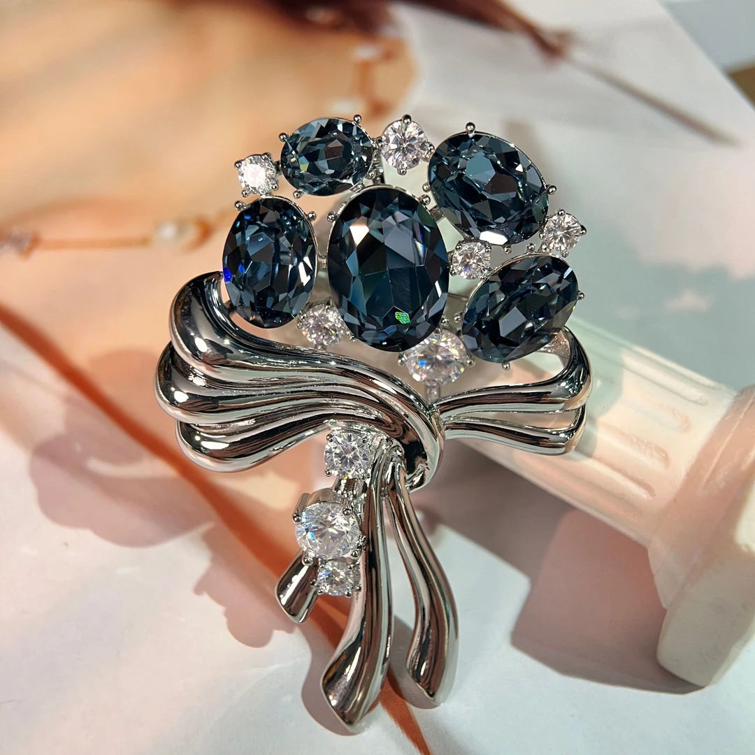 禧娘娘小众手工时尚创意复古大衣胸针-S2936