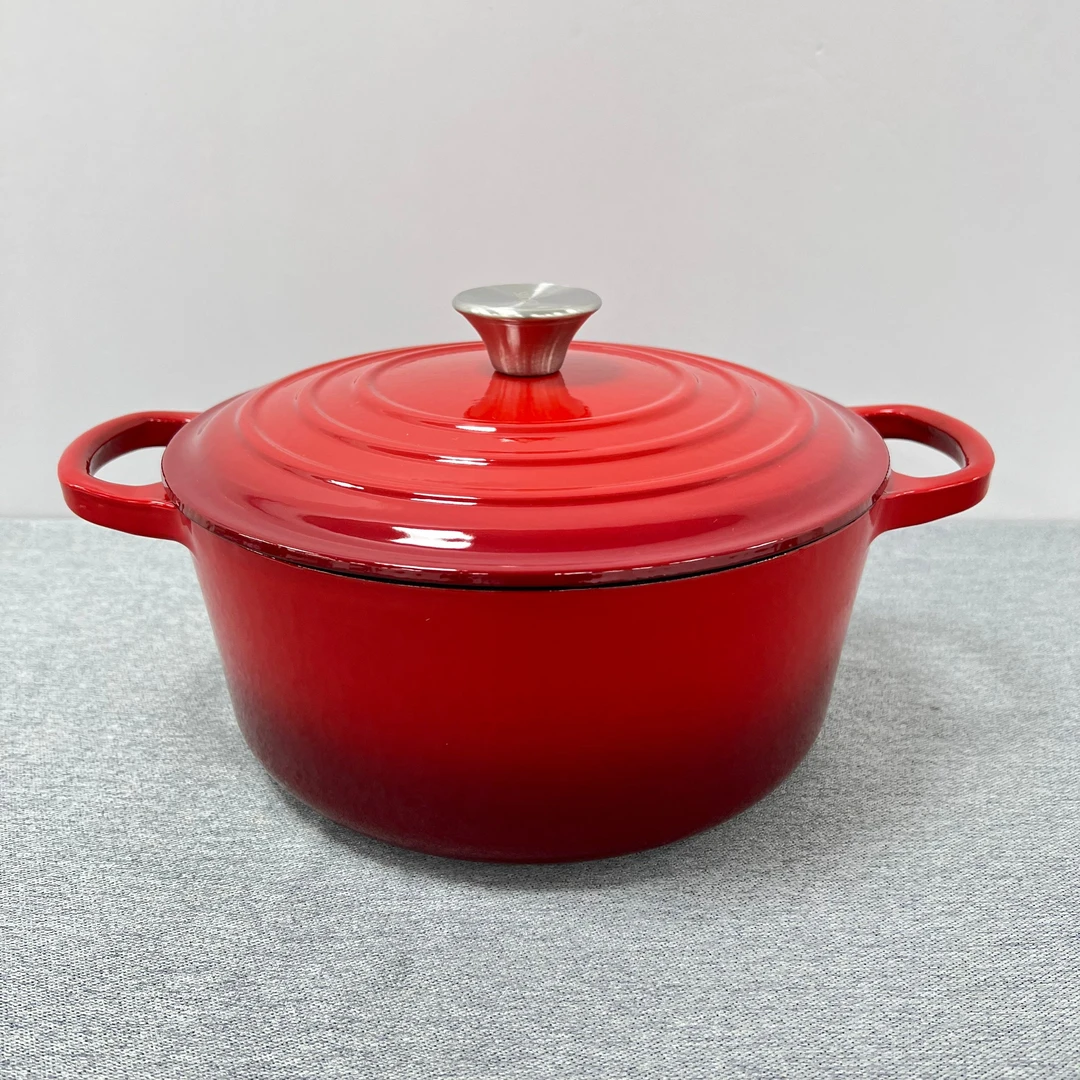 3-305 悦厨珐琅锅 24*11CM带盖重约4.67KG