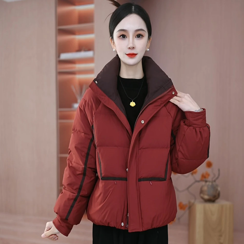 【羽绒服】妍2024年冬季新款气质时尚显瘦加厚保暖羽绒服M-4XL