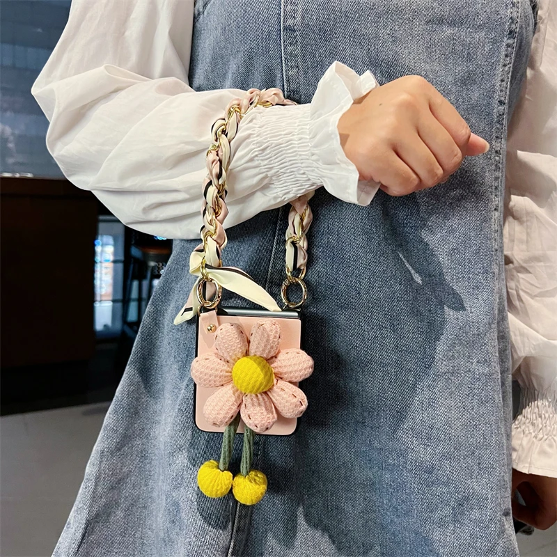 适用于华为pocket2手机壳折叠novaflip斜挎手提绳毛绒magicvflip