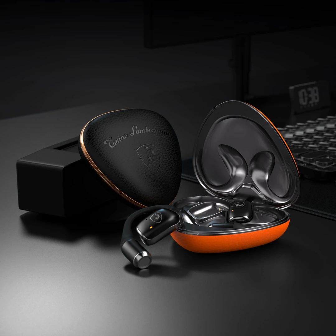 兰博基尼OWS挂耳式运动蓝牙耳机DTS降噪高清耳麦