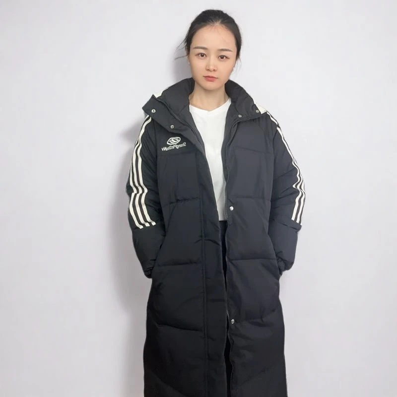 米利根535播外套运动连帽中长款加厚保暖冬季大衣