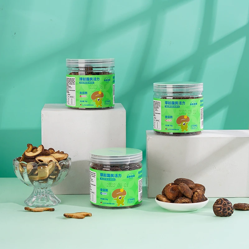 香菇脆片网红脱水蔬菜冻干罐装