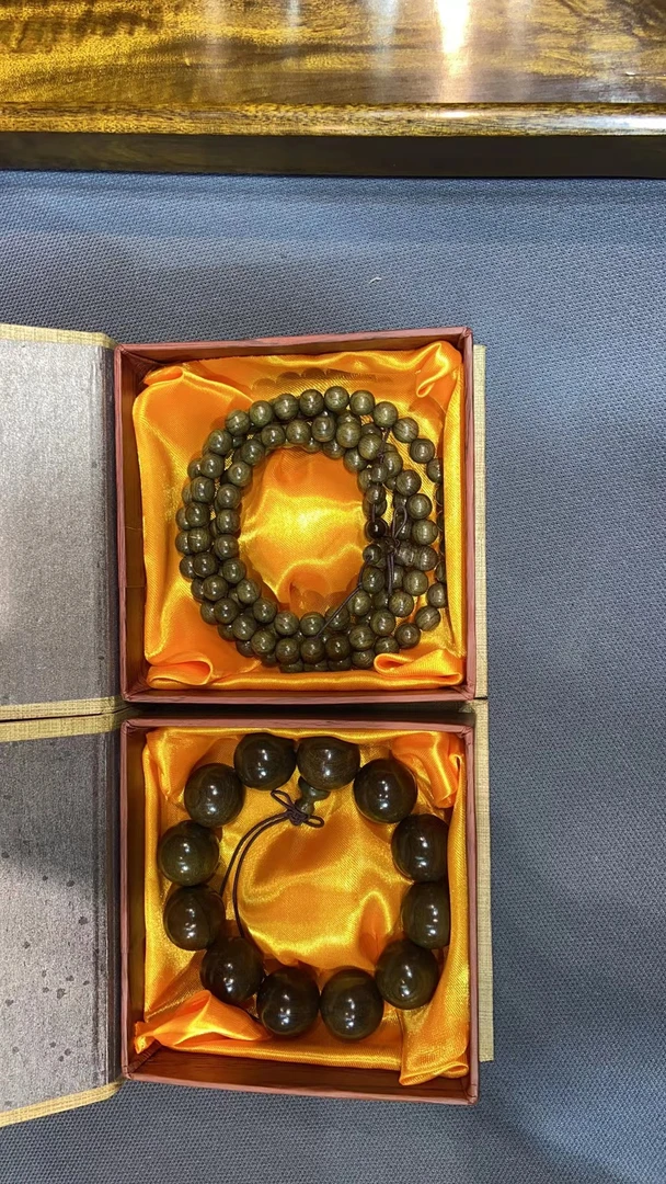 金丝楠木阴沉木乌木情侣款组合套装