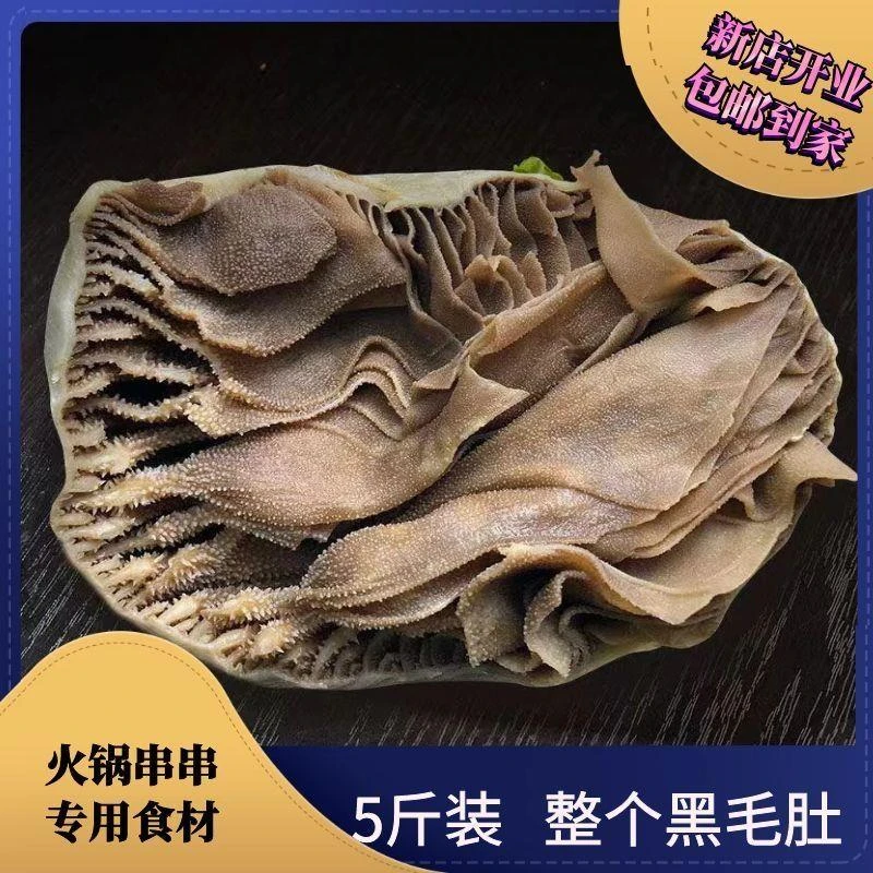 5斤整个黑白毛肚带底板商用牛百叶新鲜火锅食材冒菜串串配菜