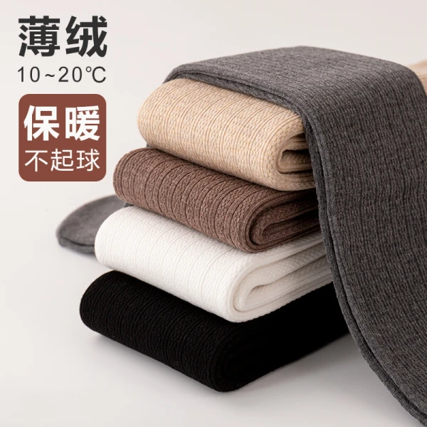 女童连裤袜秋冬季薄绒儿童打底裤加绒加厚宝宝保暖白色一体袜裤子