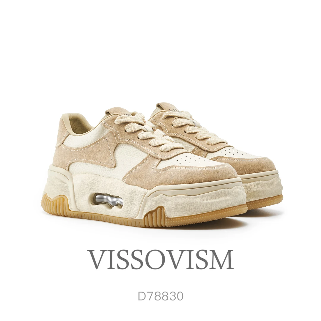 张千万x VISSOVISM 气垫休闲厚底熊猫溶解鞋 D78830