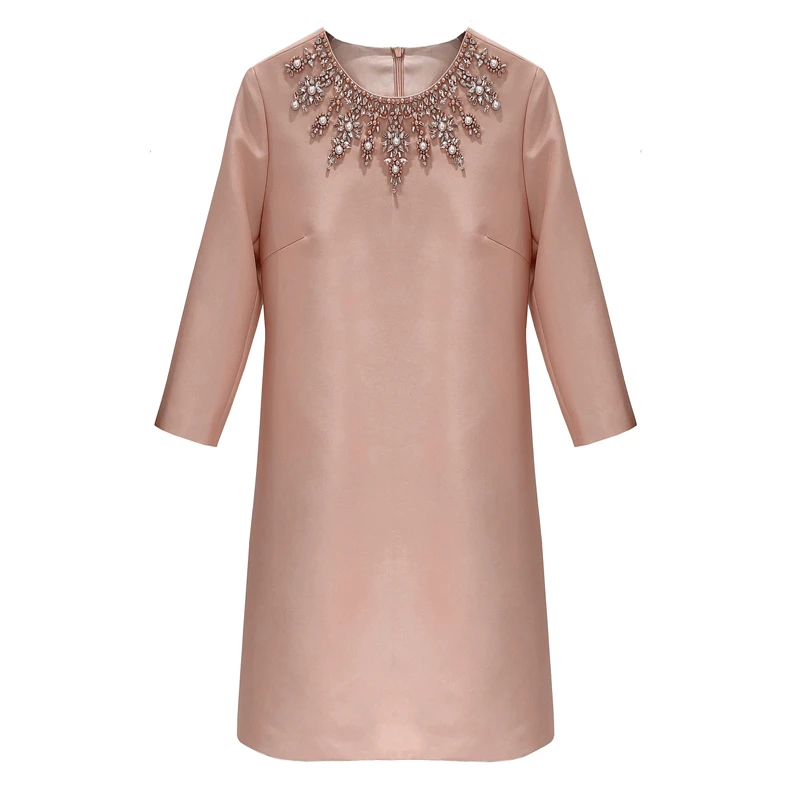 维伊凡连衣裙高定高奢莫桑钻婚宴优雅连衣裙丈母娘喜婆婆喜妈妈