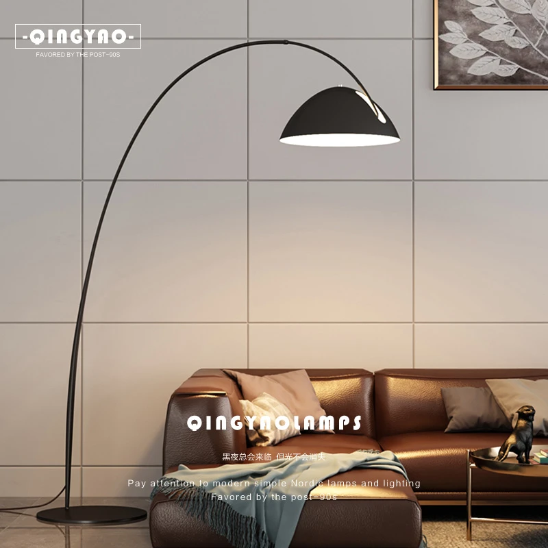 SUNMARK极简钓鱼落地灯客厅沙发边角设计感氛围灯北欧艺术落地灯