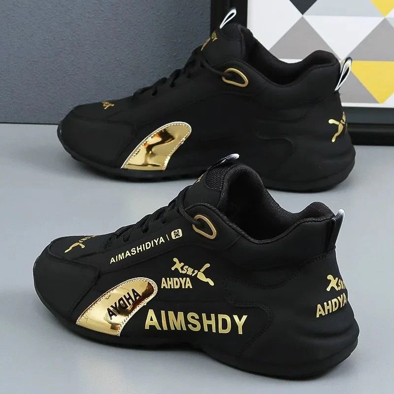 运动鞋2025新款皮蓬爆款老爹百搭男女软底同款情侣真皮休闲