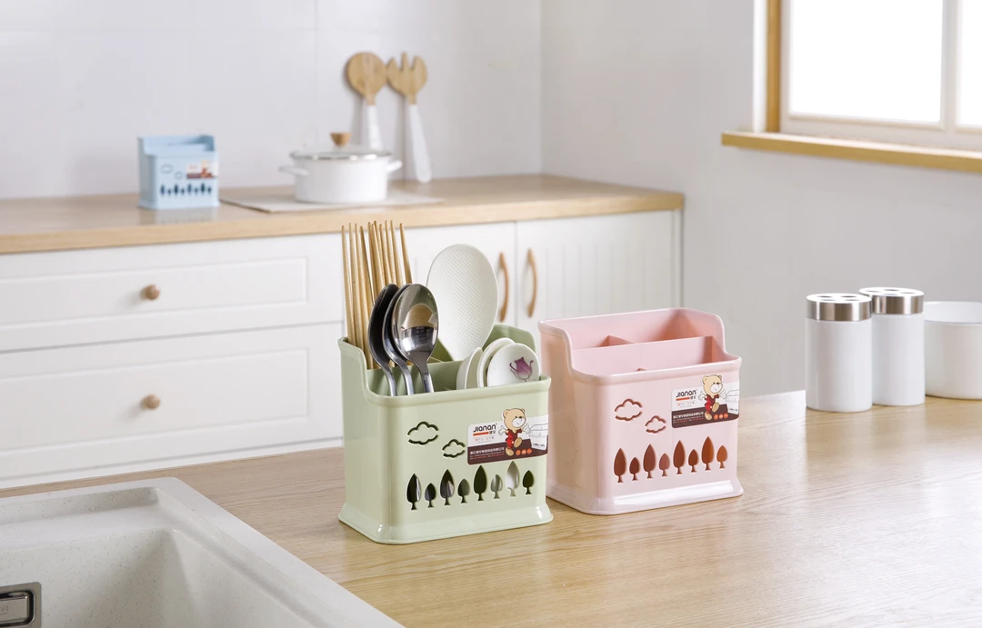 家用多功能收纳沥水镂空分格塑料筷笼