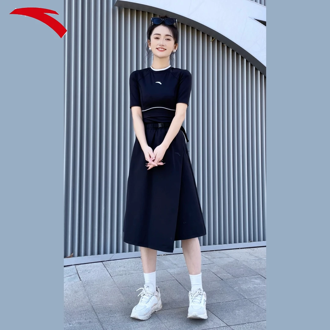 安踏2024夏季新款冠军系列运动时尚百搭显瘦半裙162427208-LL