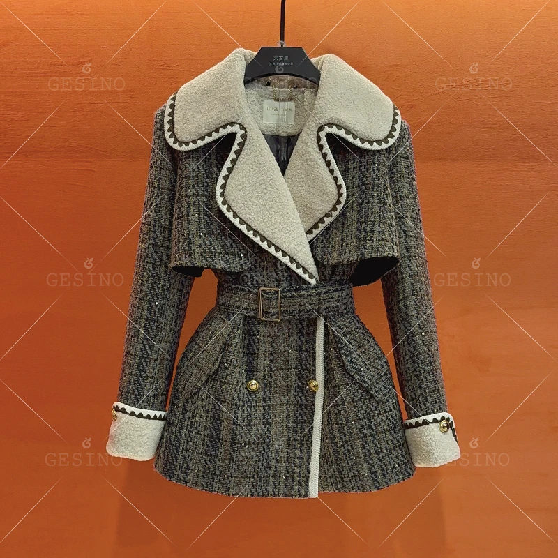 【闵闵】秋冬高奢限定款|优雅气质轻奢款法式设计外套G-0357